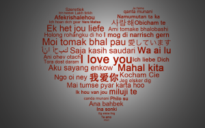 How to say I love you in various languages.